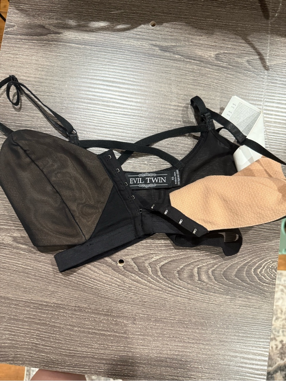Two black Bralette/ Bra - Picture 3 of 6